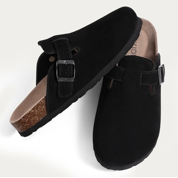 Kidmi Black Slip-On Clogs - Picture 1 of 9